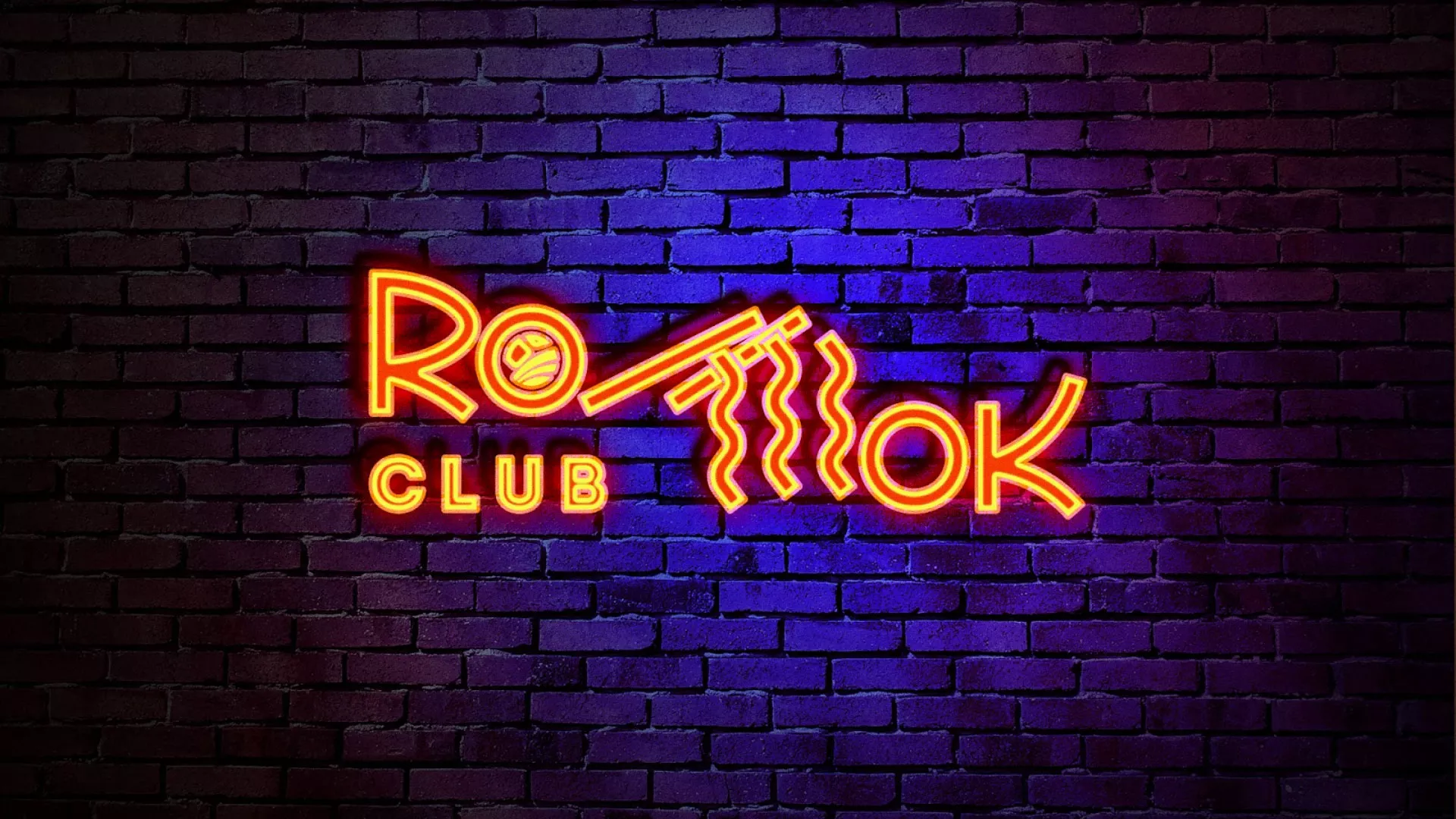 Разработка интерьерной вывески суши-бара «Roll Wok Club» в Новошахтинске